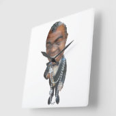 サチモ。 スクエア壁時計 (傾斜)