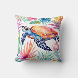 サチュトルカラフル熱帯沿岸海洋生物 クッション