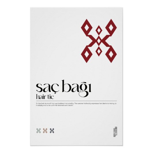 サチ・バオル(ヘアタイ)チュルク語のモチーフのポスター ポスター (正面)