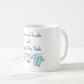 サッお洒落チとカタツムリと子犬の尾 コーヒーマグカップ (正面右)