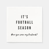 サッカおもしろいーシーズンの夫のすごい杯  スタンダードカクテルナプキン (正面)