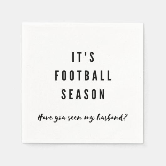 サッカおもしろいーシーズンの夫のすごい杯  スタンダードカクテルナプキン (正面)