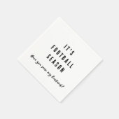 サッカおもしろいーシーズンの夫のすごい杯  スタンダードカクテルナプキン (角)