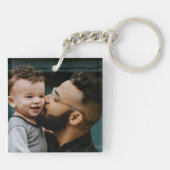 サッカすごいーパパのボールスポーツ写真 キーホルダー (裏面)