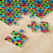 サッカカラフルーボールフッボールジグソーパズル ジグソーパズル (側面)