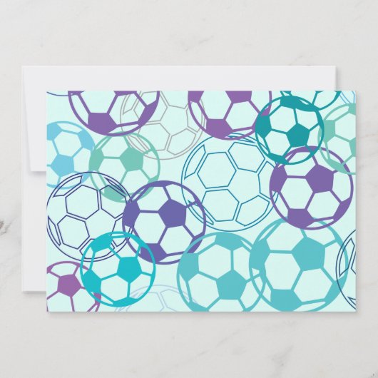 サッカクールアクアパープルバルミツワー招待状 招待状 (裏面)