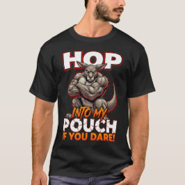サッカスティックなカンガルーが私のポーチに飛び込んで Funny Meme Tシャツ