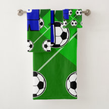 サッカパーソナライズされたージャージーブルー（白）