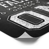 サッカーあなたのゲーム顔を取得するサインチョークプリント ポスター (角)