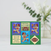 サッカーあなたの写真と文字スポーツ ポストカード (スタンド正面)