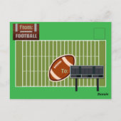 サッカーあなたの写真と文字スポーツ ポストカード (裏面)