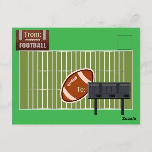 サッカーあなたの写真と文字スポーツ ポストカード (裏面)