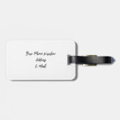 サッカーあなたの名前の個人情報アドレス ラゲッジタグ (裏面横)