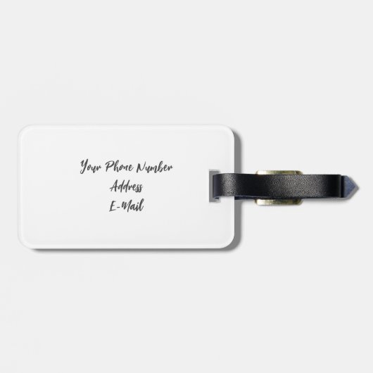 サッカーあなたの名前の個人情報アドレス ラゲッジタグ (裏面横)