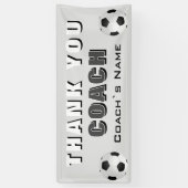 サッカーありがとうコーチ 横断幕 (縦)