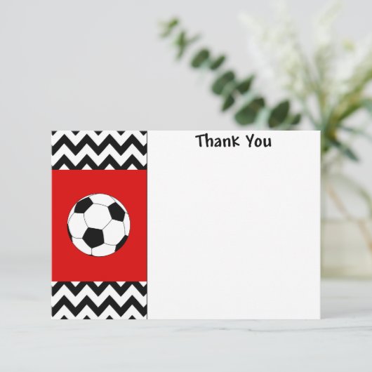 サッカーありがとうノートカード 招待状 (スタンド正面)