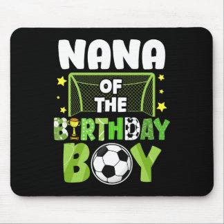 サッカーおじいちゃんの誕生日おめでとうボーイーパーティー サッカーファミリーマッチ マウスパッド