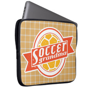 サッカーおばあちゃんのコンピューターケース ラップトップスリーブ