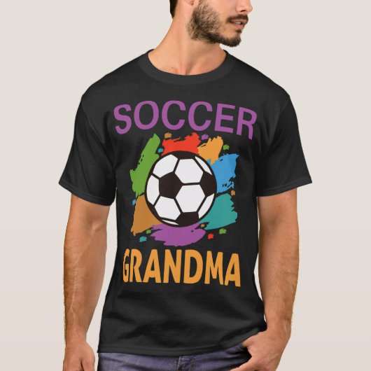 サッカーおばあちゃんサッカーシャツ Tシャツ (正面)