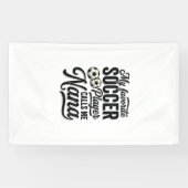 サッカーおばあちゃんビンテージ彫刻家族プレーヤーTシャツ_ 横断幕 (横)