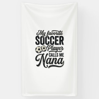サッカーおばあちゃんビンテージ彫刻家族プレーヤーTシャツ_ 横断幕