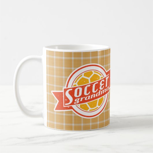 サッカーおばあちゃんマグカップ コーヒーマグカップ (左)