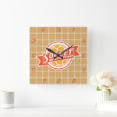 サッカーおばあちゃん時計 スクエア壁時計 (ホーム)