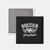 サッカーおばあちゃん サッカー祖母 ゲームデーマザー マグネット (正面/裏面)