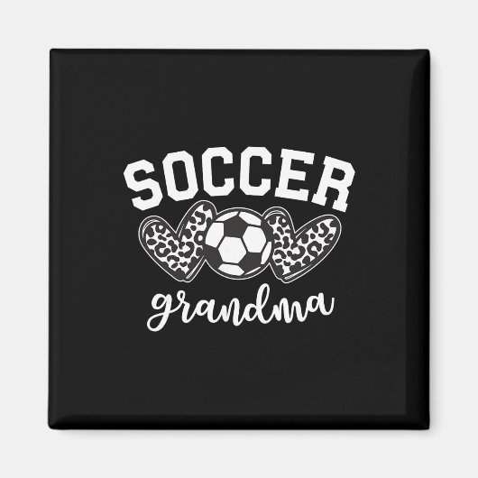 サッカーおばあちゃん サッカー祖母 ゲームデーマザー マグネット (正面)