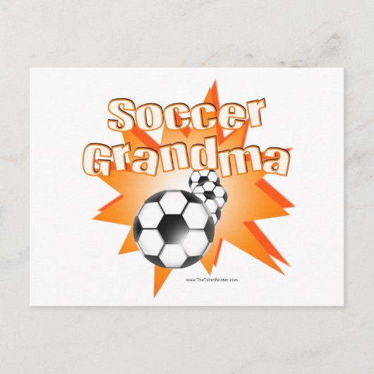 サッカーおばあちゃん ポストカード (正面)