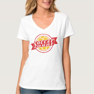 サッカーおばさんの名前&ナンバーバックプリントTシャツ Tシャツ