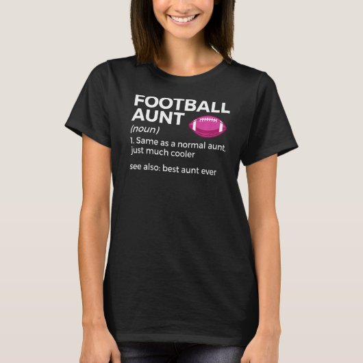 サッカーおばさんの定義最高のおばえび Tシャツ (正面)