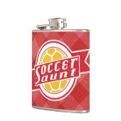 サッカーおばさんステンレス鋼スキットル フラスク (左)