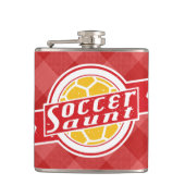 サッカーおばさんステンレス鋼スキットル フラスク (正面)