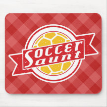 サッカーおばさんマウスマット