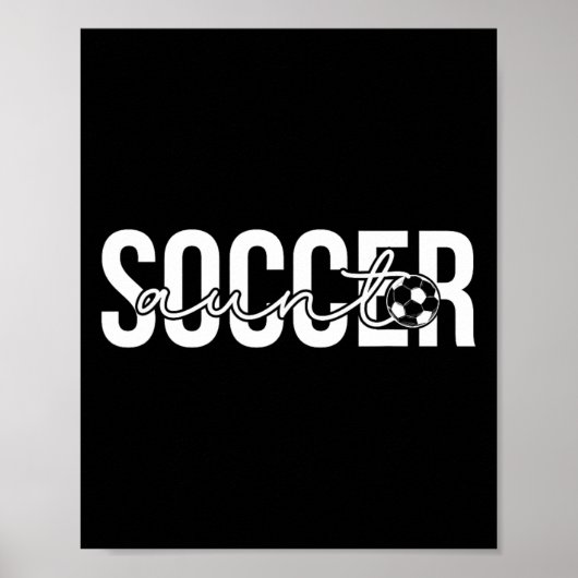 サッカーおばさん サッカー選手のおばさんとして誇りを持って ポスター (正面)