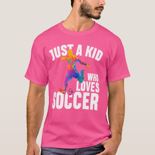 サッカーおもしろいが大好きな少年たち Tシャツ (正面)