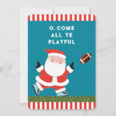 サッカーおもしろいのクリスマスホリデーカード シーズンカード (正面)