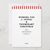 サッカーおもしろいのクリスマスホリデーカード シーズンカード (裏面)