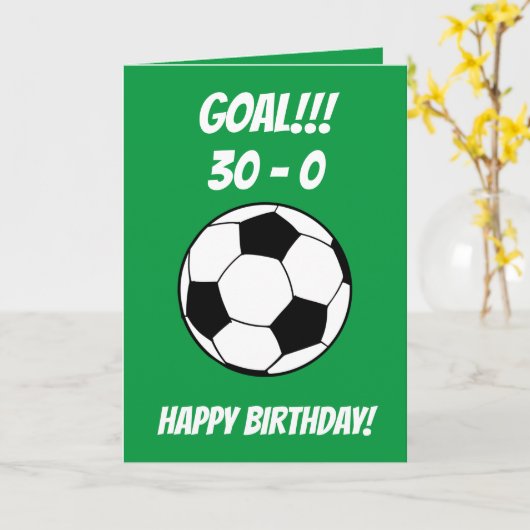 サッカーおもしろいのグリーンソン選手が誕生30歳 カード (黄色い花)