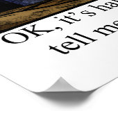 サッカーおもしろいのユーモアのポスター ポスター (角)