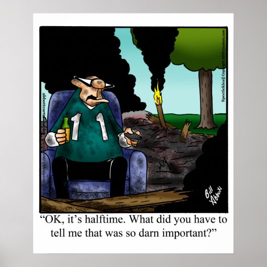 サッカーおもしろいのユーモアのポスター ポスター (正面)