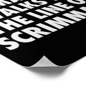 サッカーおもしろいのリネマ男性へン攻撃 ポスター (角)