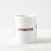 サッカーおもしろいの母コーチレトロキッズ コーヒーマグカップ (中央)