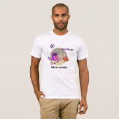 サッカーおもしろいの漫画に独自のパンクラインgfを追加 tシャツ (正面フル)