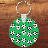 サッカーおもしろいの球模様 キーホルダー (正面)