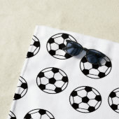 サッカーおもしろいの球模様 ビーチタオル (インサイチュ)
