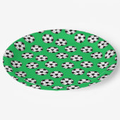 サッカーおもしろいの球模様 ペーパープレート (アングル)