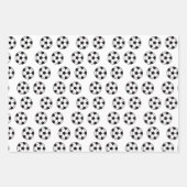 サッカーおもしろいの球模様 ラッピングペーパーシート (正面)