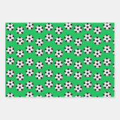 サッカーおもしろいの球模様 ラッピングペーパーシート (正面2)